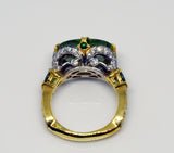 Green Tourmaline ring "Queen of Spring"