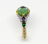 Green Tourmaline ring "Queen of Spring"