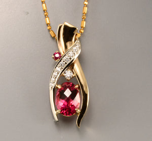 Rubellite Tourmaline  pendant 2