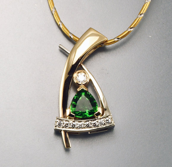 Chrome Tourmaline  pendant 1