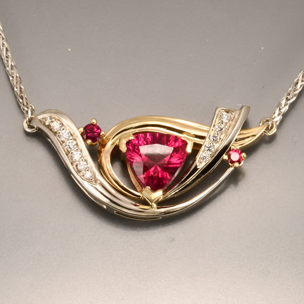 Rubellite Tourmaline  necklace 1