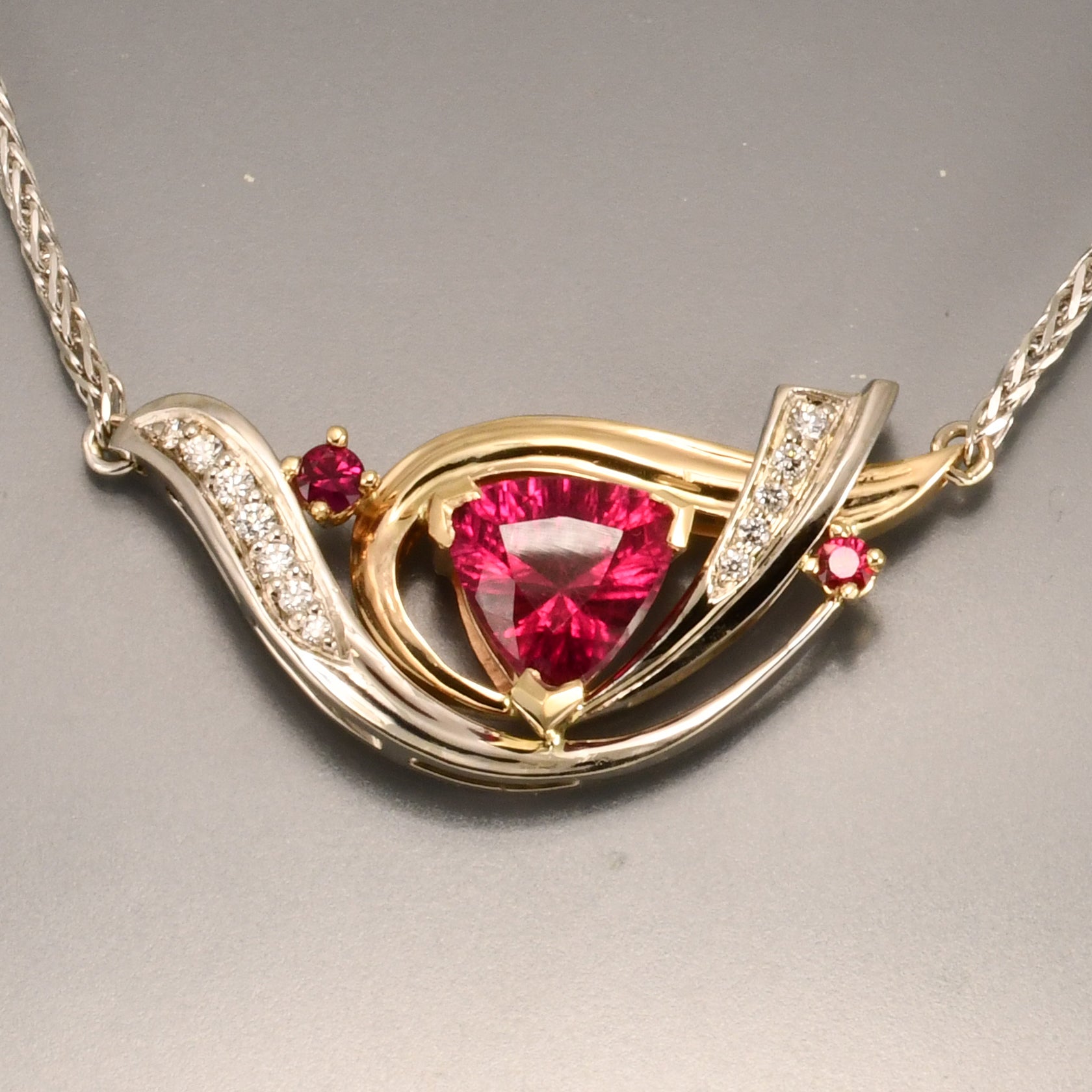 Rubellite Tourmaline  necklace 1