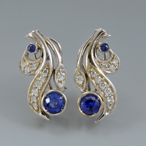 Sapphire earrings 10