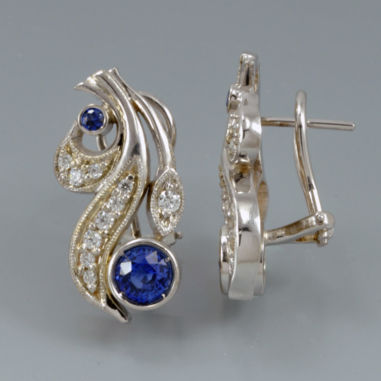Sapphire earrings 10