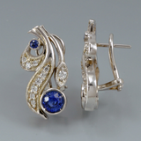Sapphire earrings 10