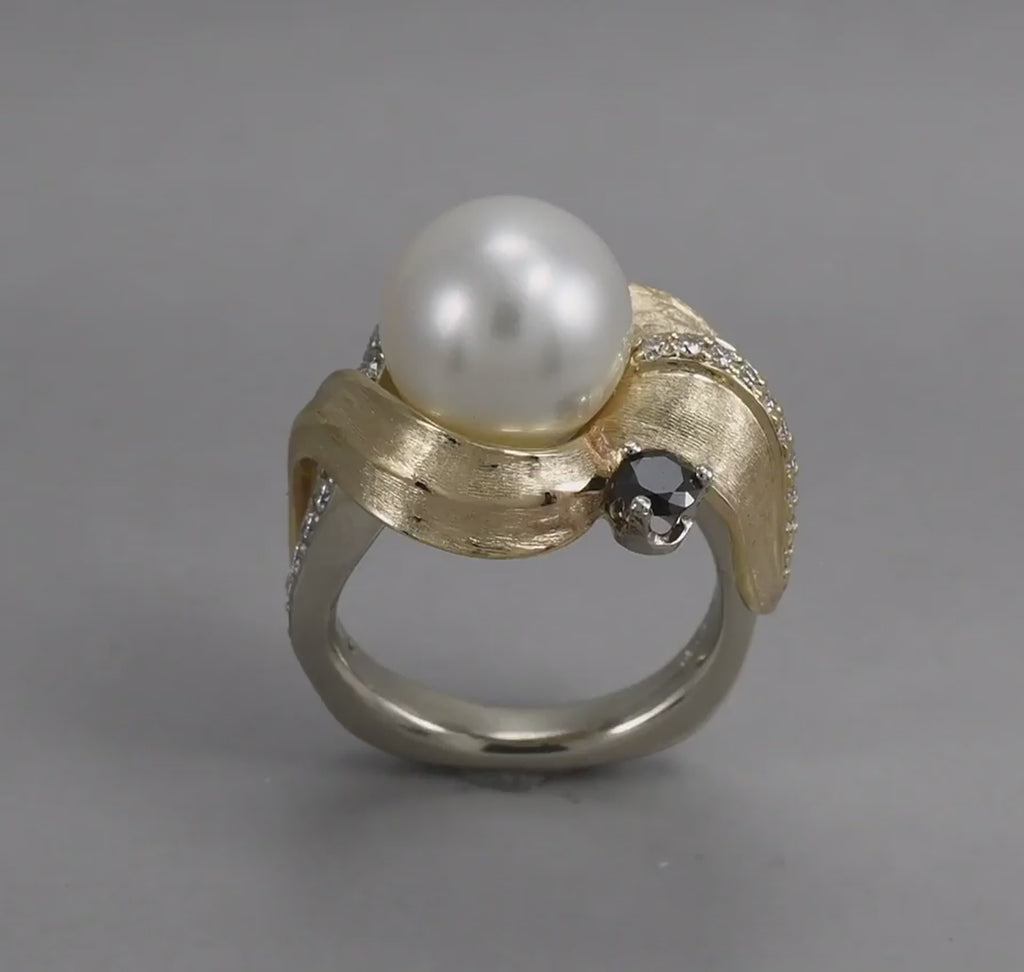 South Sea white pearl ring