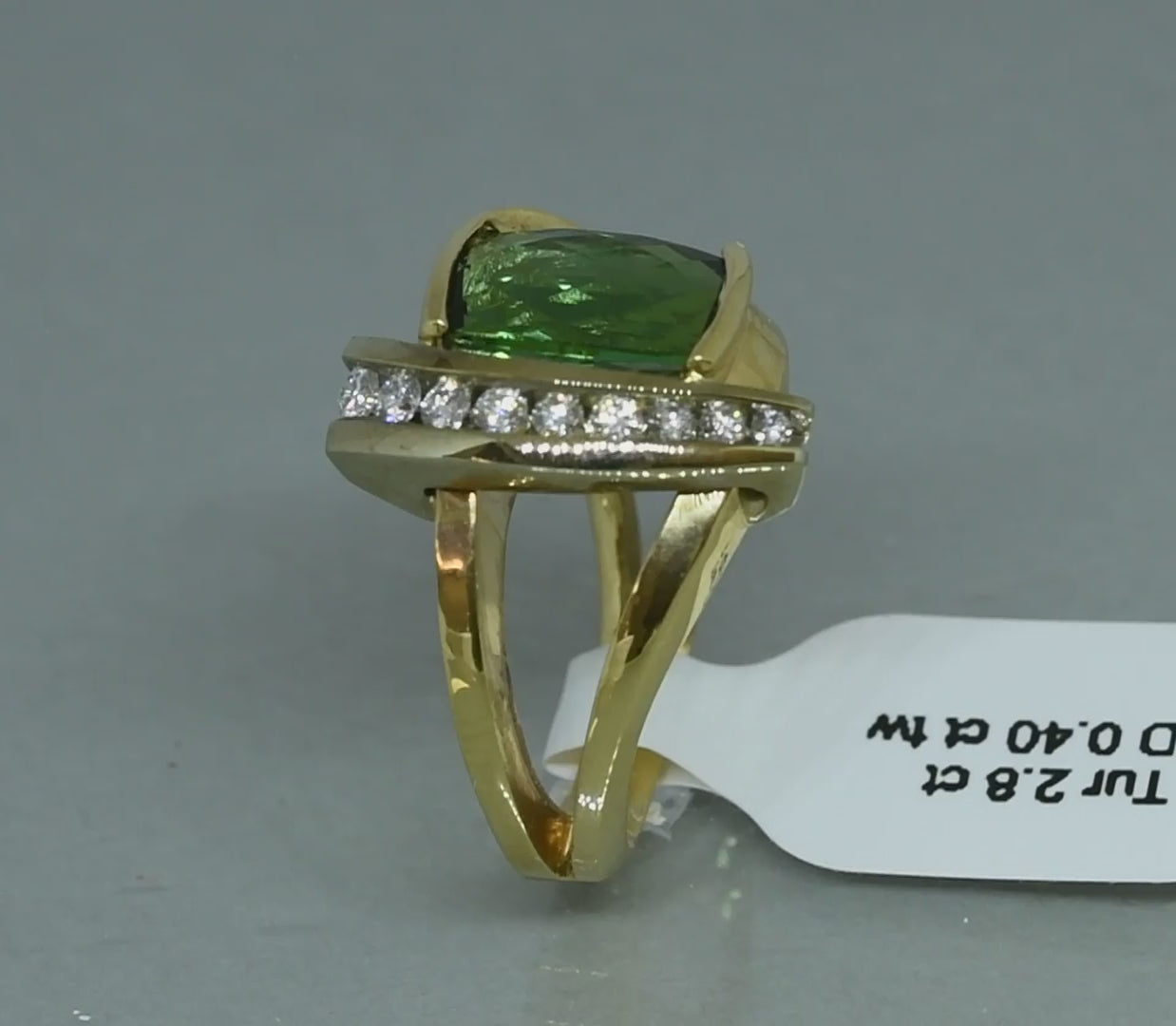 Green Tourmaline ring 7