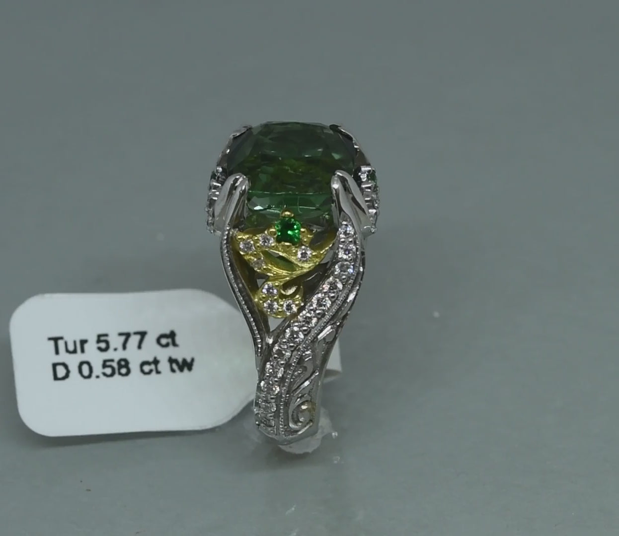 Green Tourmaline ring 2
