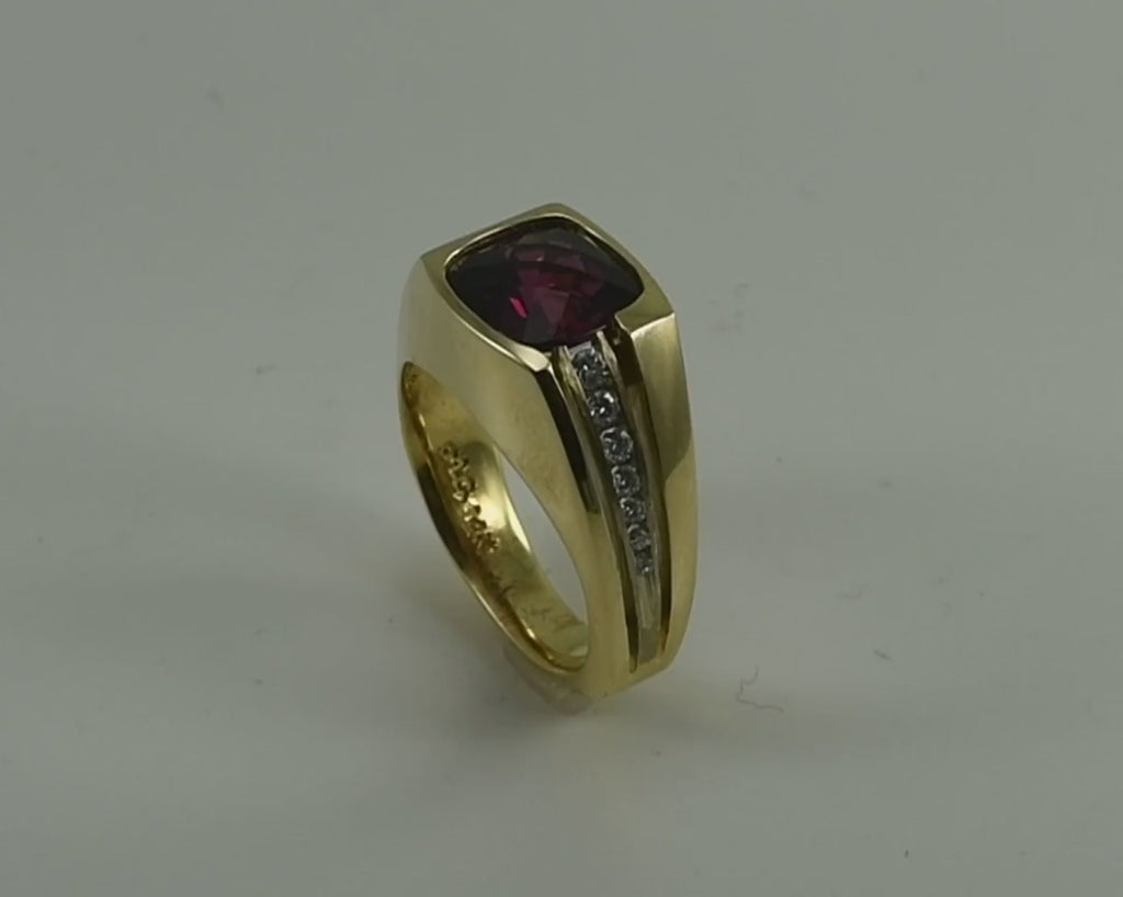 Man's Garnet Ring