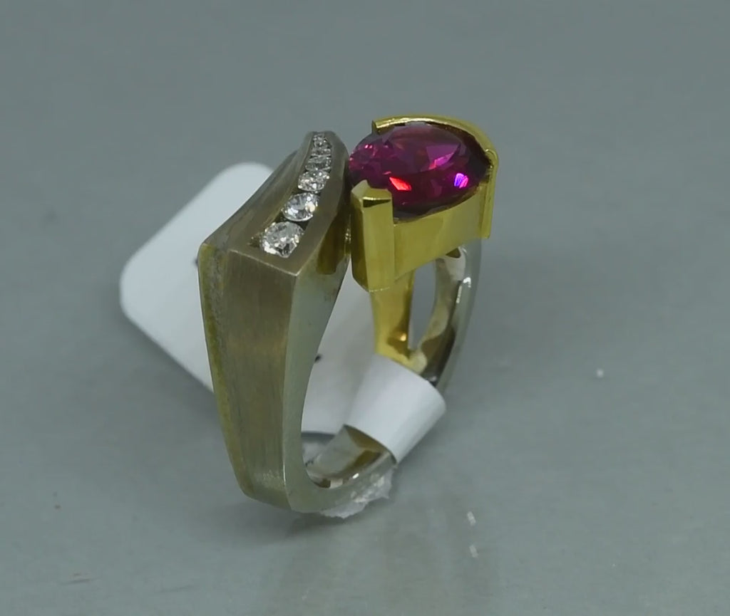 Rubellite Tourmaline ring