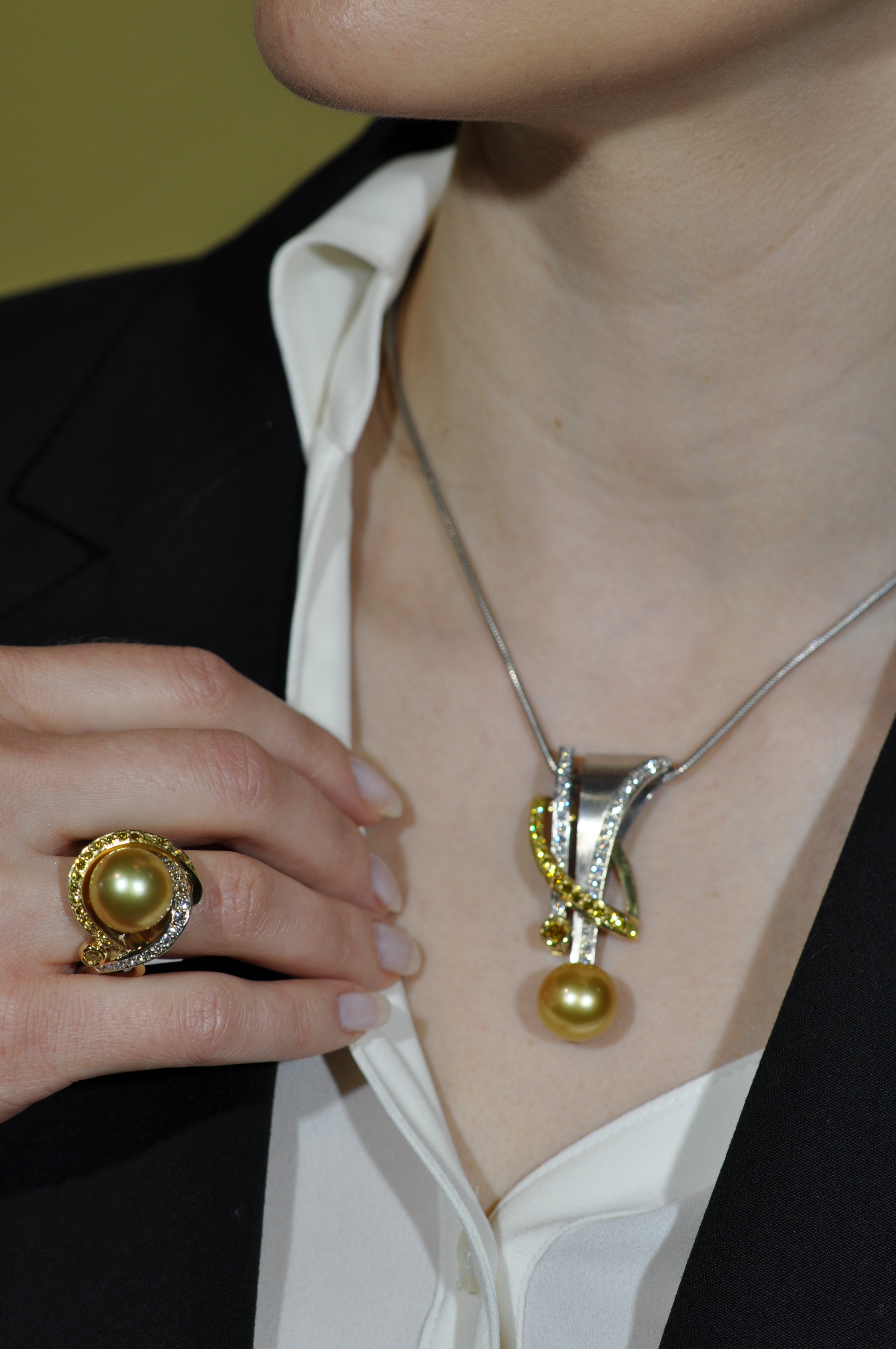 Golden South Sea  pendant