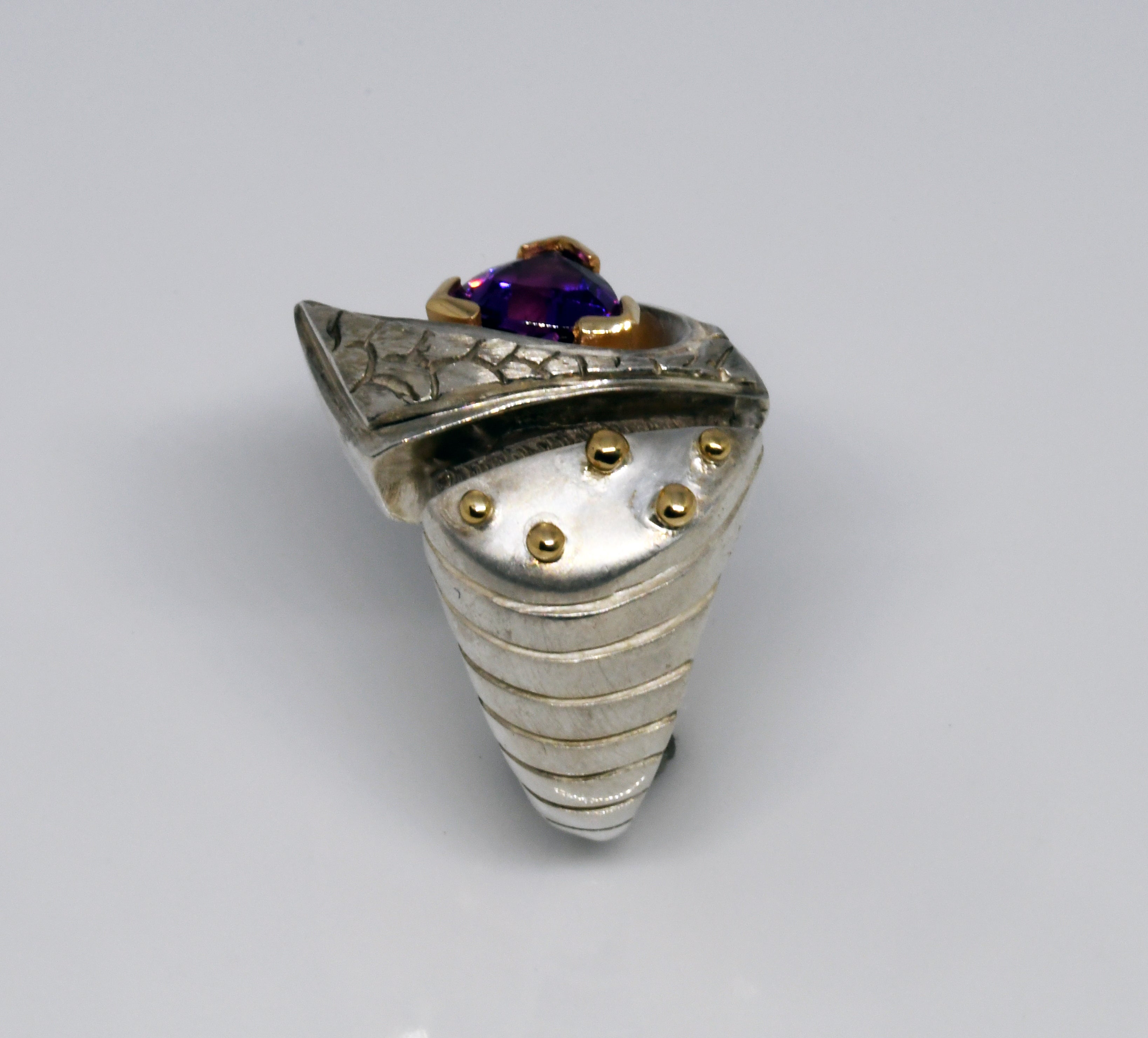 Silver amethyst ring 3.
