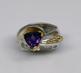 Silver amethyst ring 2.