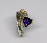 Silver amethyst ring 2.