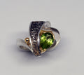 Silver peridot ring 1.