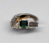 Silver Tourmaline ring 1.