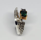 Silver Tourmaline ring 1.