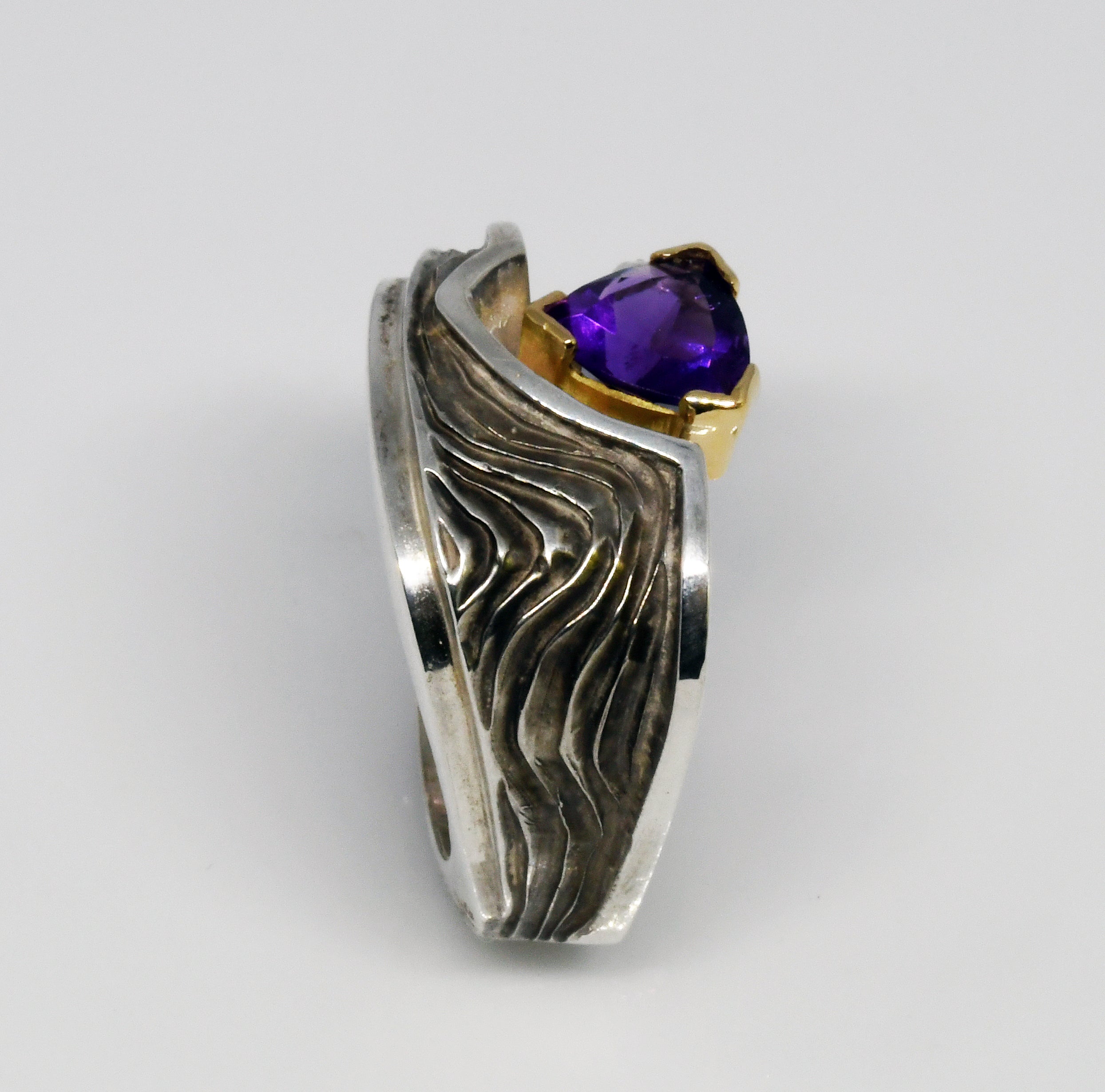 Silver amethyst ring 4.