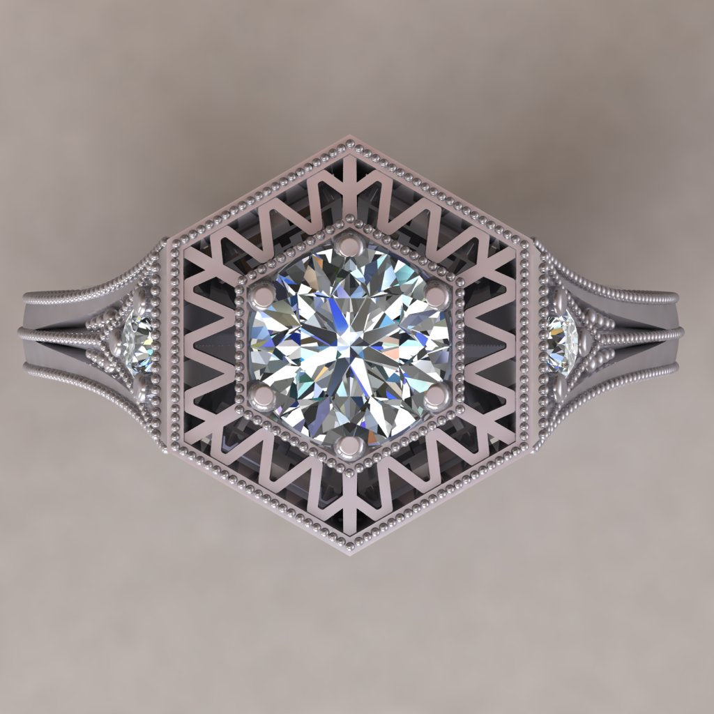 ENGAGEMENT RING - ANTIQUE 117