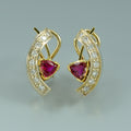 Ruby earrings