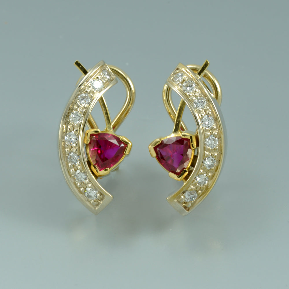 Ruby earrings