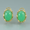 Chrysoprase earrings