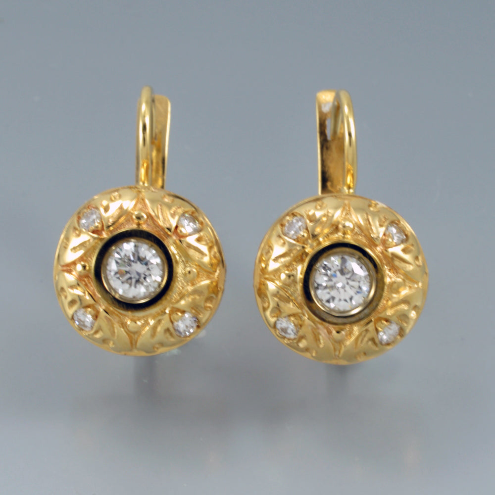 Diamond earrings antique 1