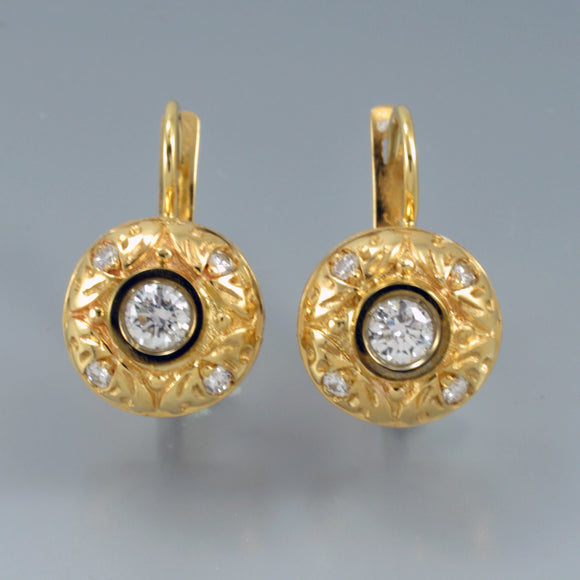 Diamond earrings antique 1