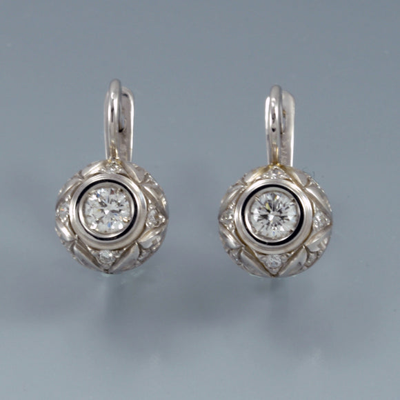 Diamond earrings antique 3