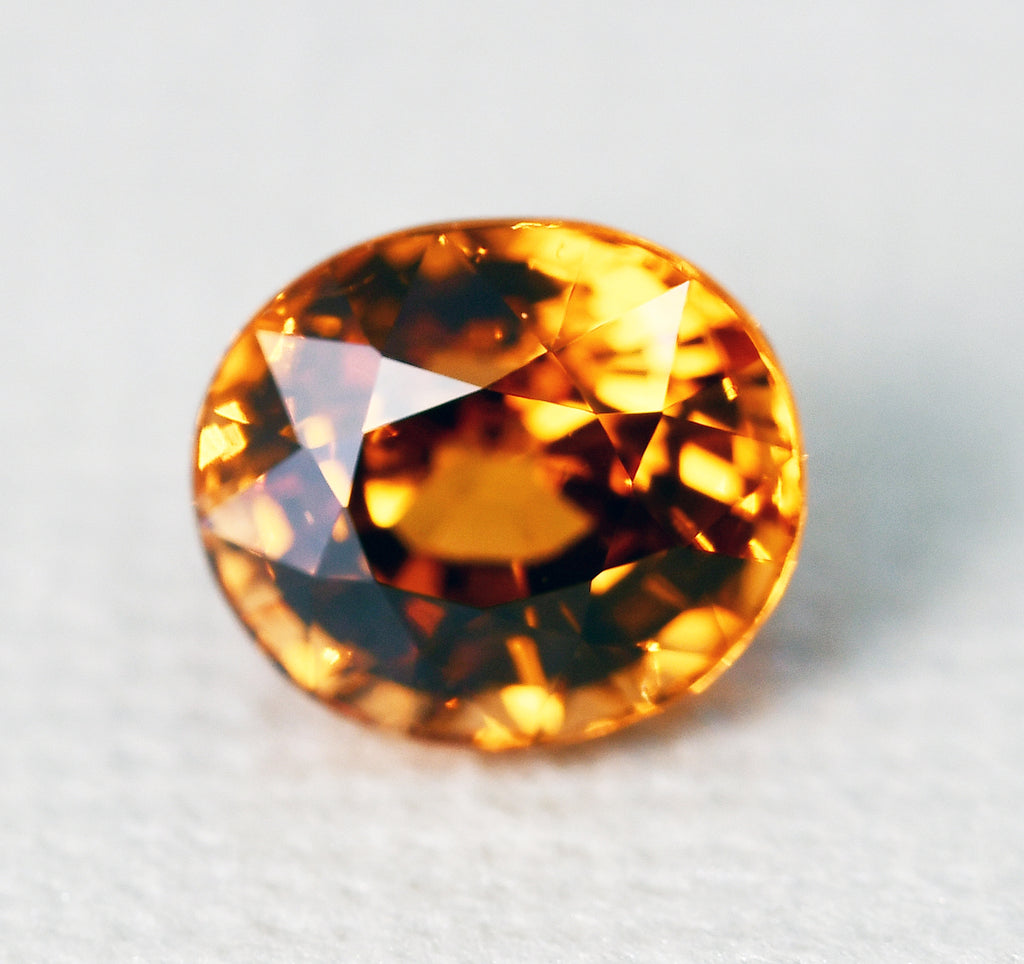 Spessartite garnet oval 1