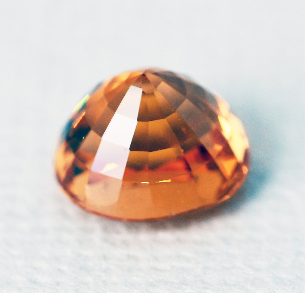 Spessartite garnet oval 1