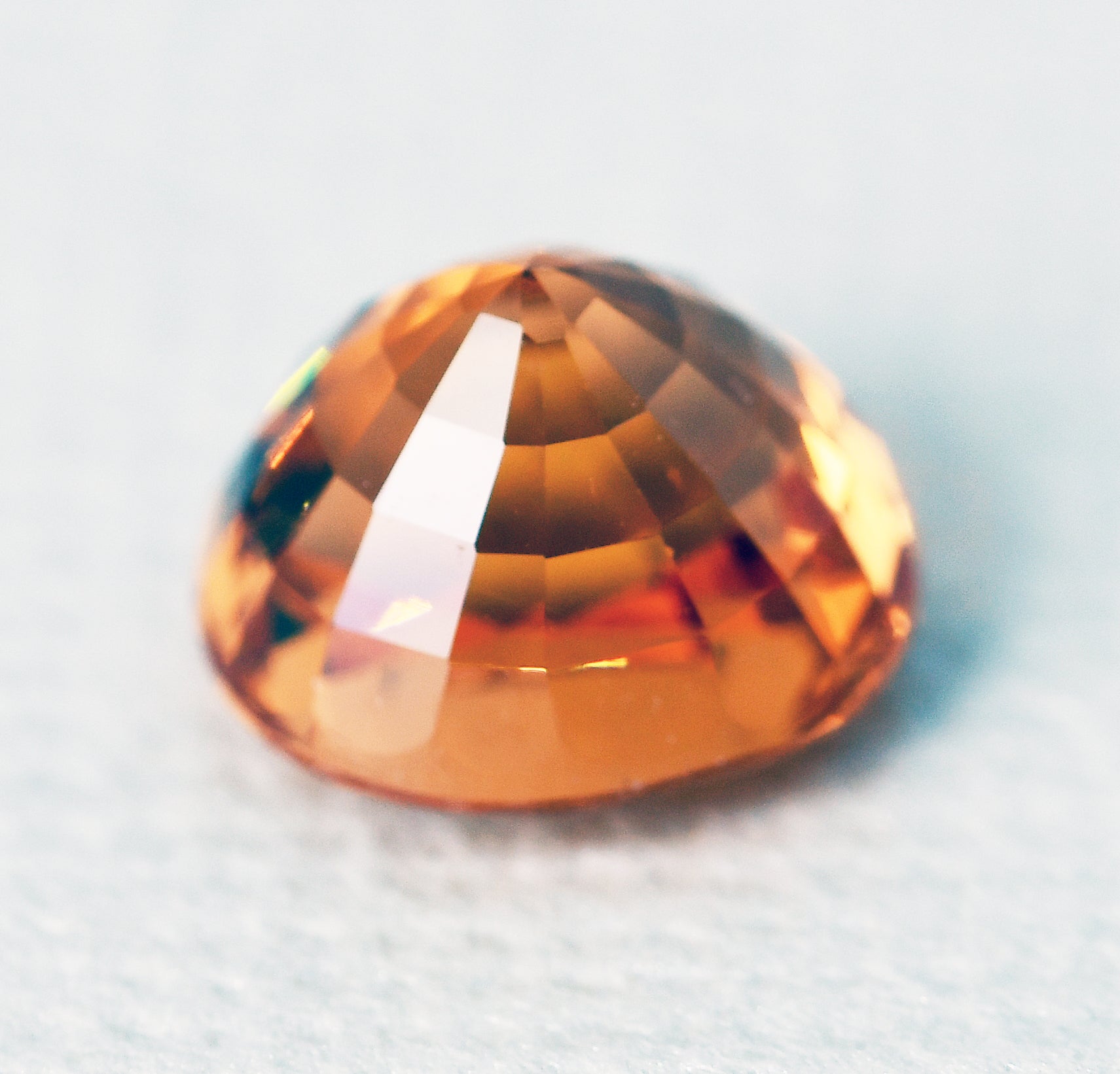 Spessartite garnet oval 1