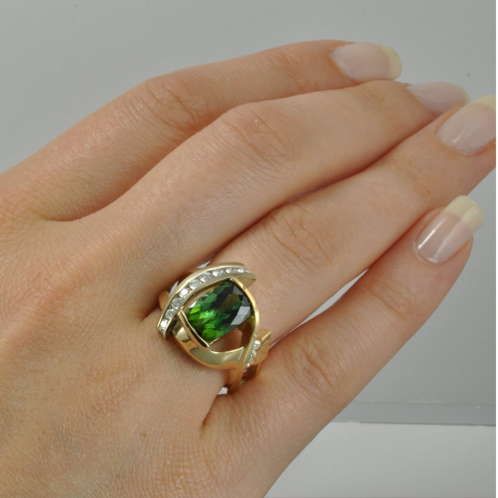 Green Tourmaline ring 7