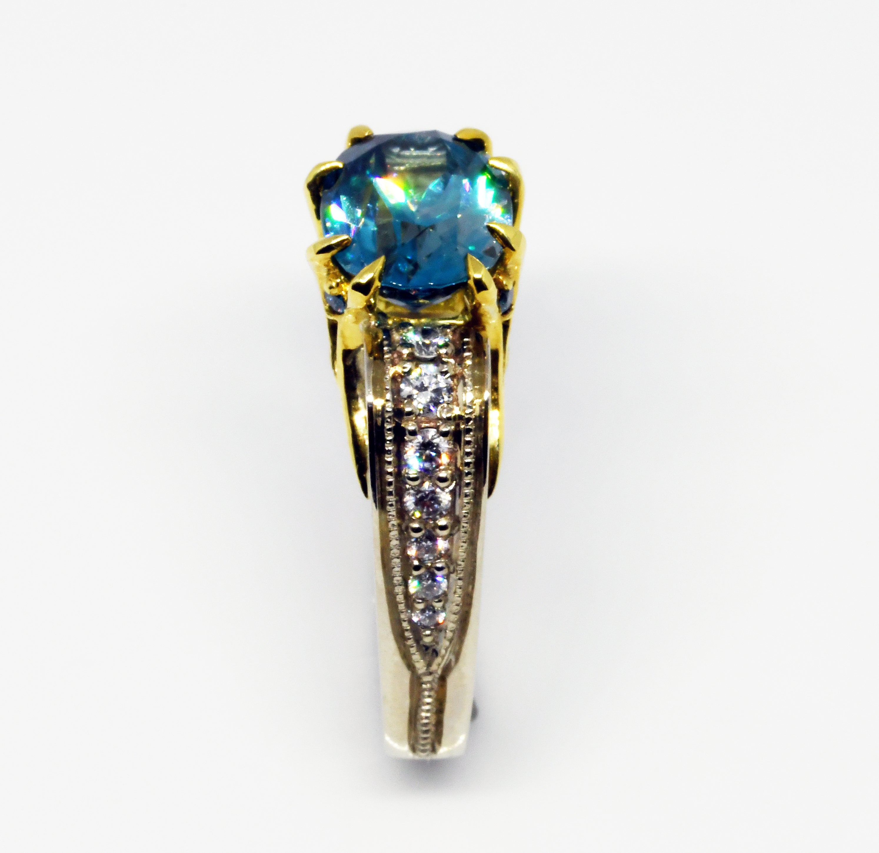 Blue Zircon ring 4