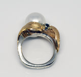 South Sea white pearl ring