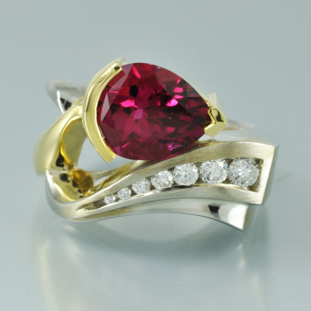 Rubellite Tourmaline ring