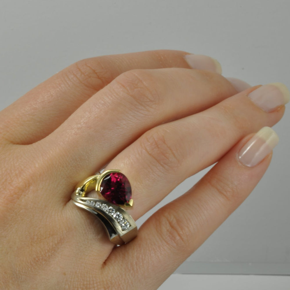 Rubellite Tourmaline ring