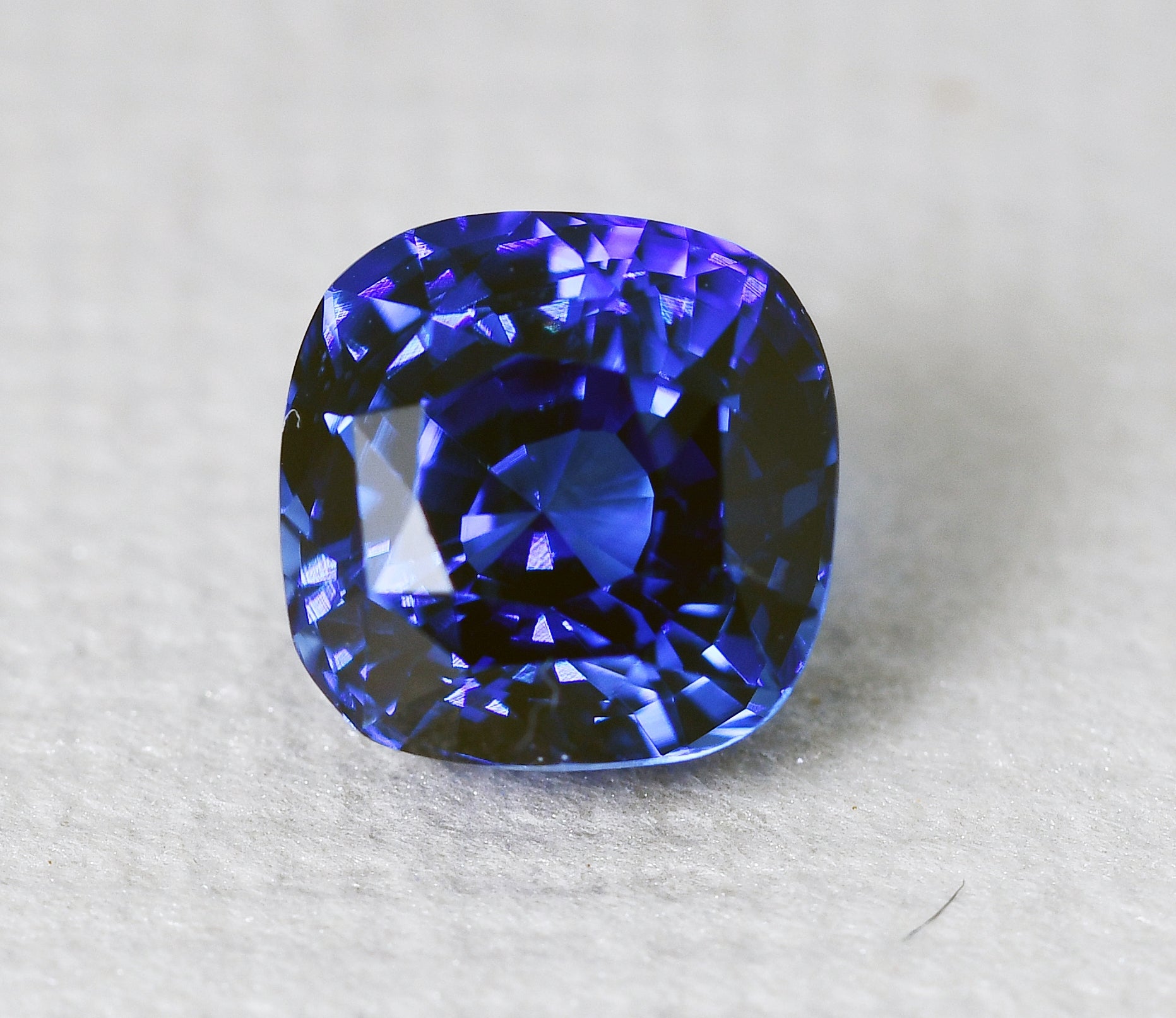 Sapphire blue cushion 1