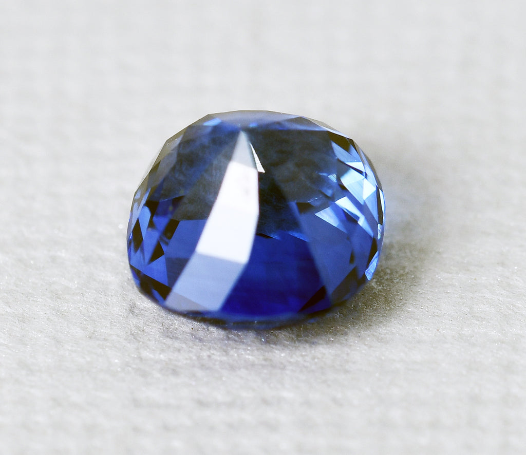 Sapphire blue cushion 1