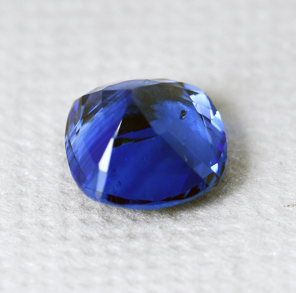 Sapphire blue cushion 2