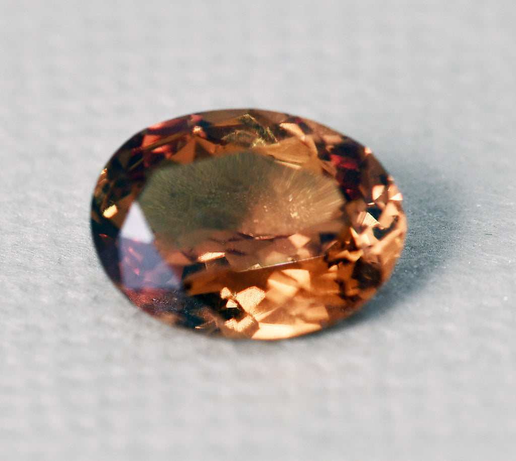 Sapphire brown oval 1