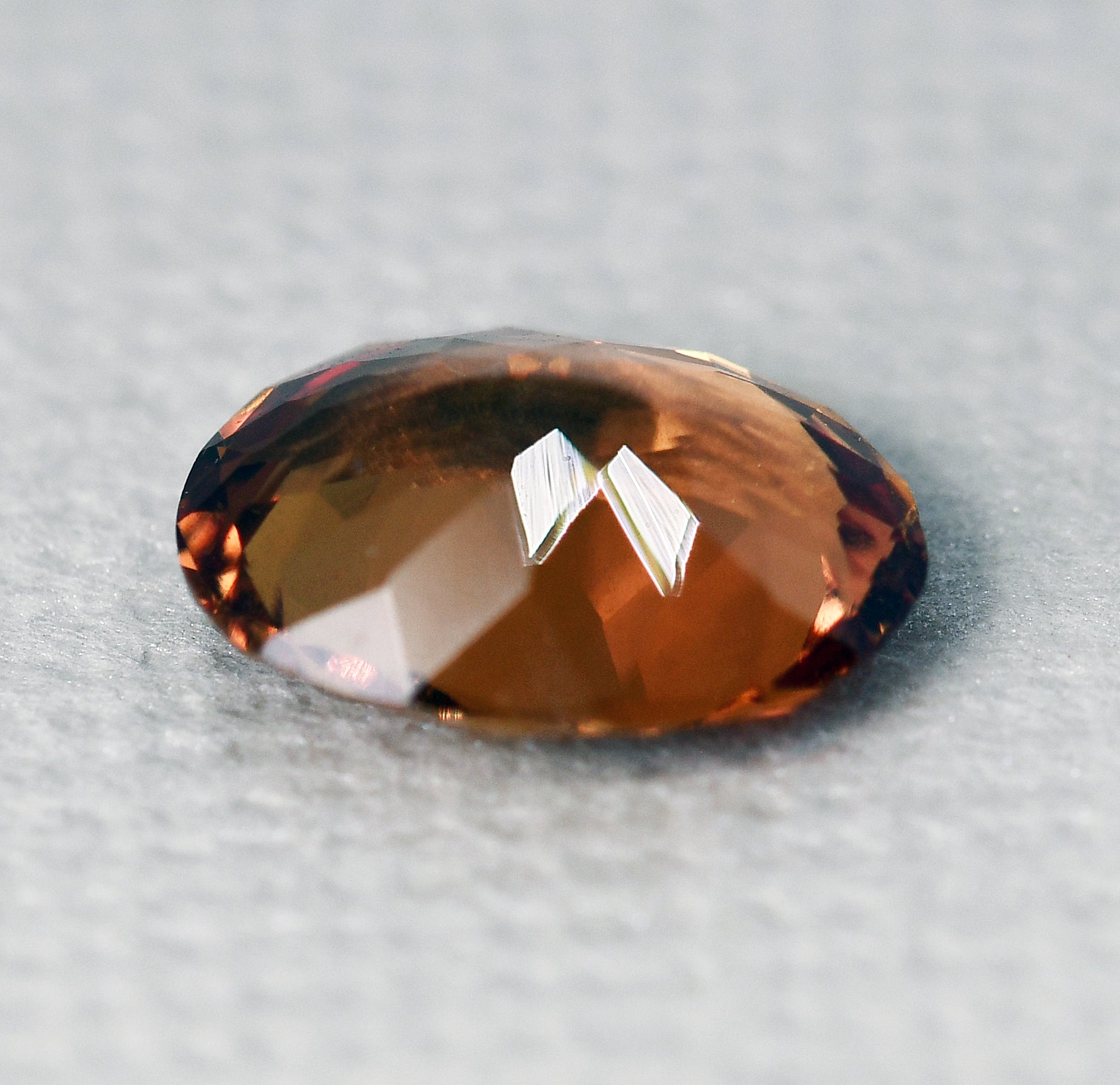 Sapphire brown oval 1