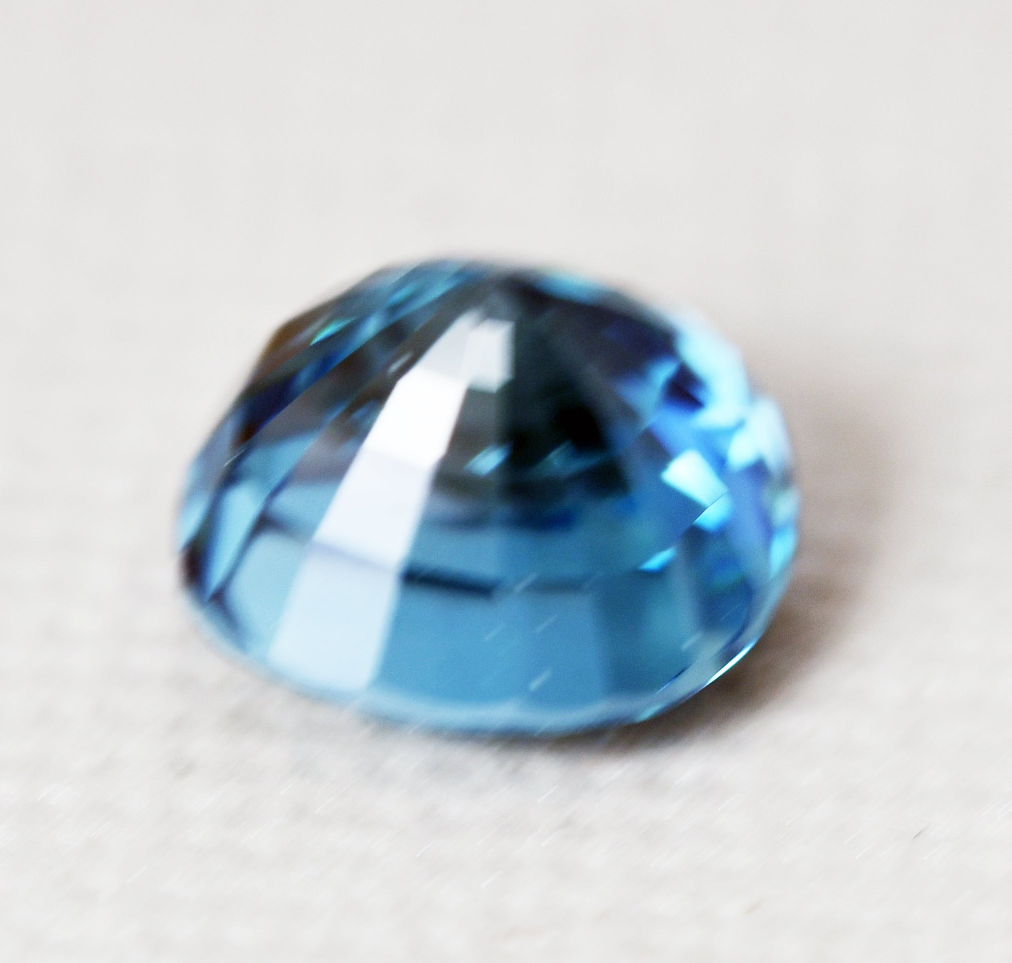 Zircon blue cushion 1