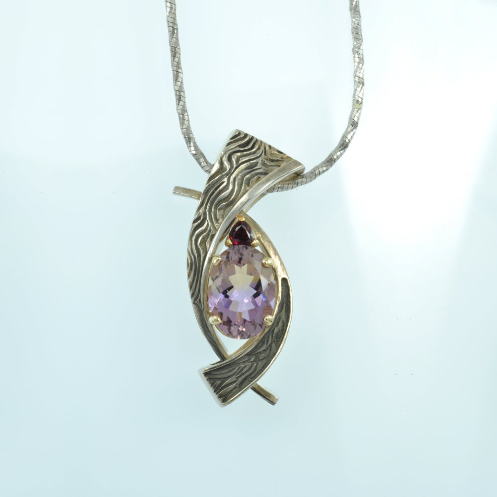 Ametrine pendant .