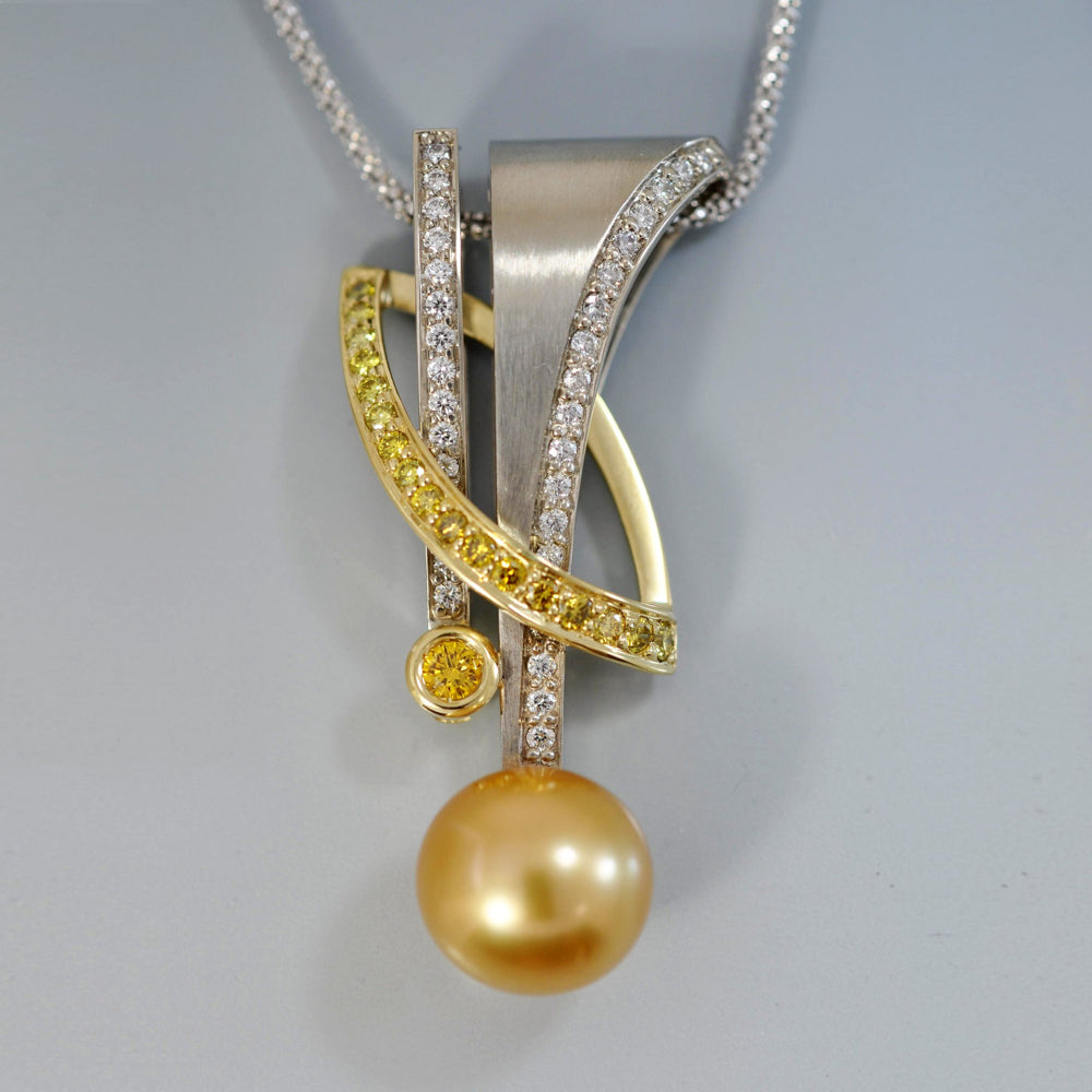 Golden South Sea  pendant