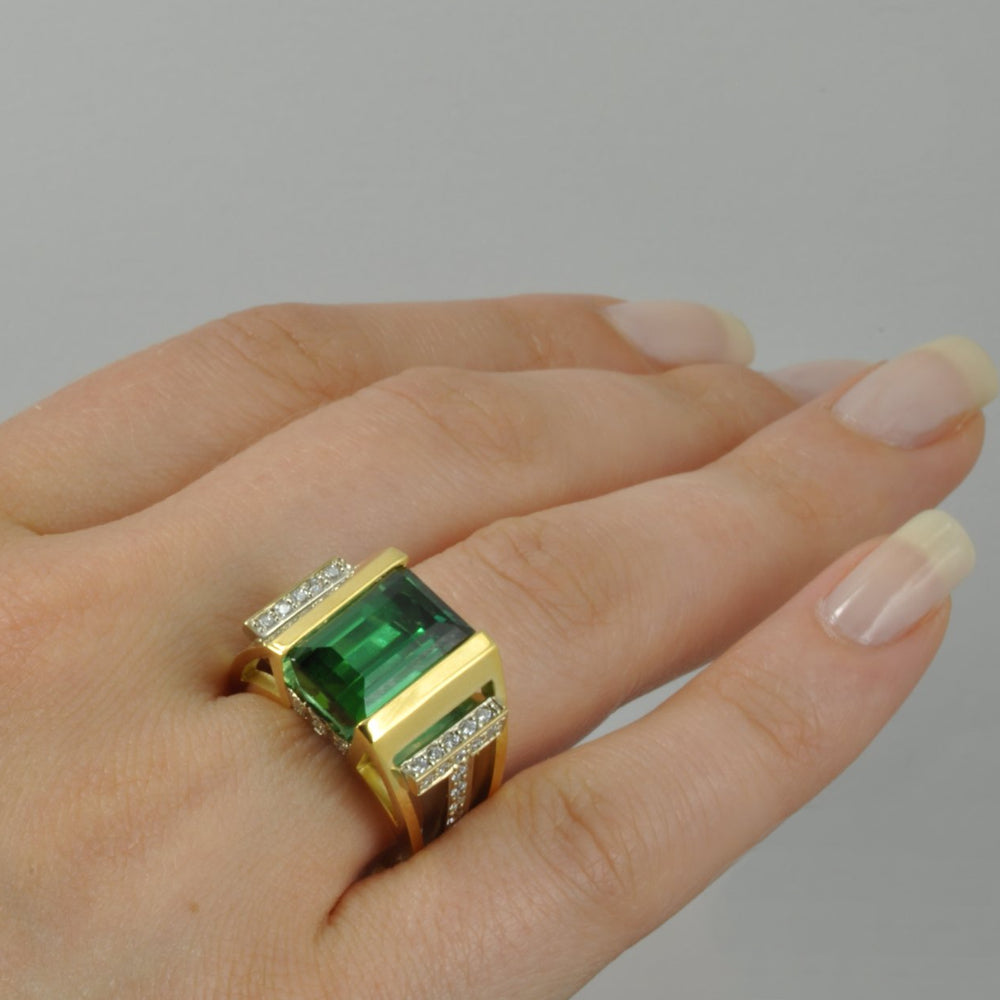 Green Tourmaline ring 1