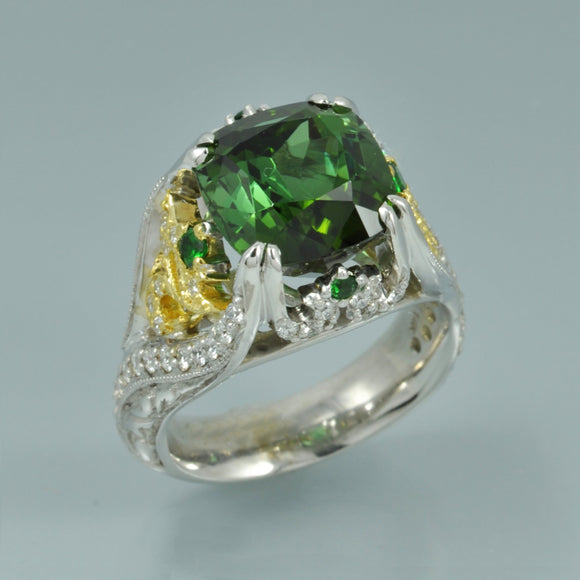 Green Tourmaline ring 2