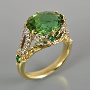 Green Tourmaline ring 5