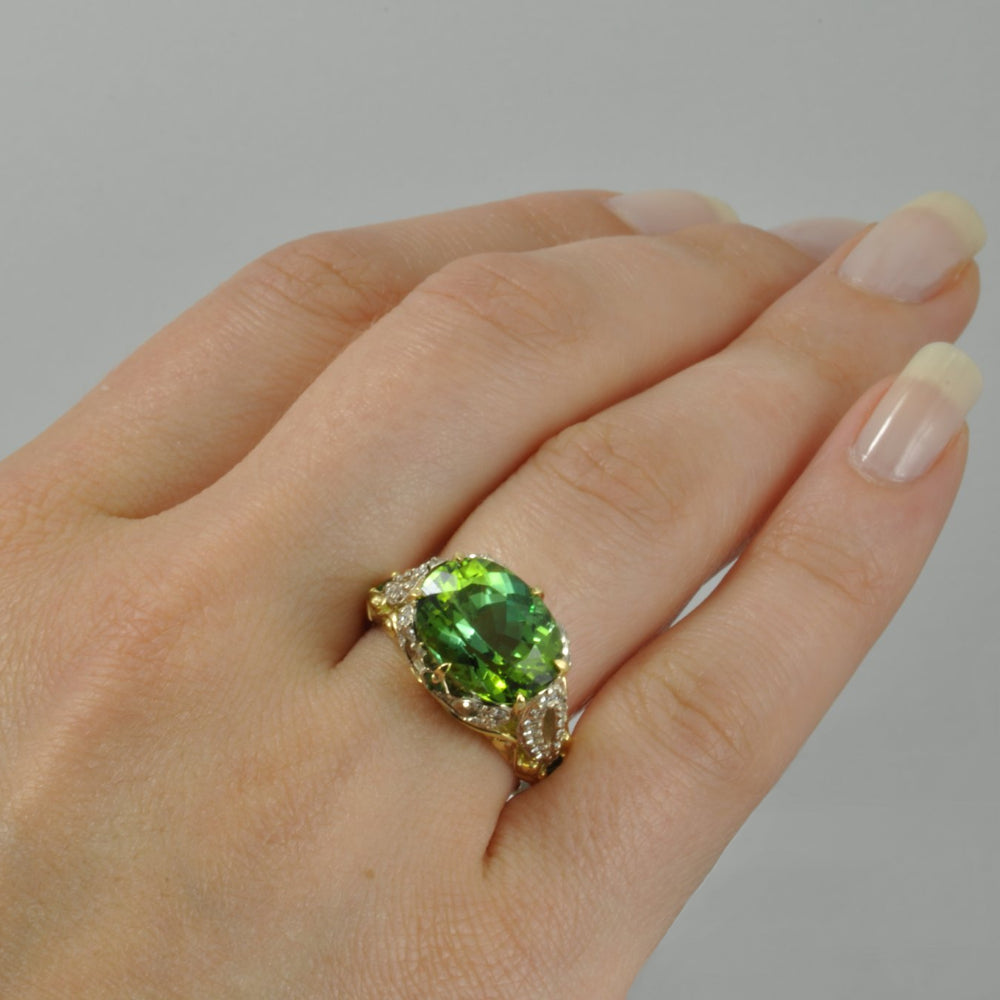 Green Tourmaline ring 5