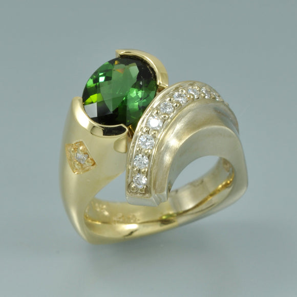 Green Tourmaline ring 6